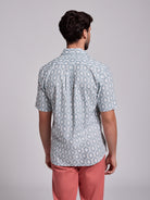 CAMISA LINO AZUL MANGA CORTA REGULAR FIT MR. AZUL