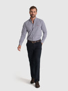 Camisa Algodão Azul Manga Comprida Regular Fit Mr. Blue