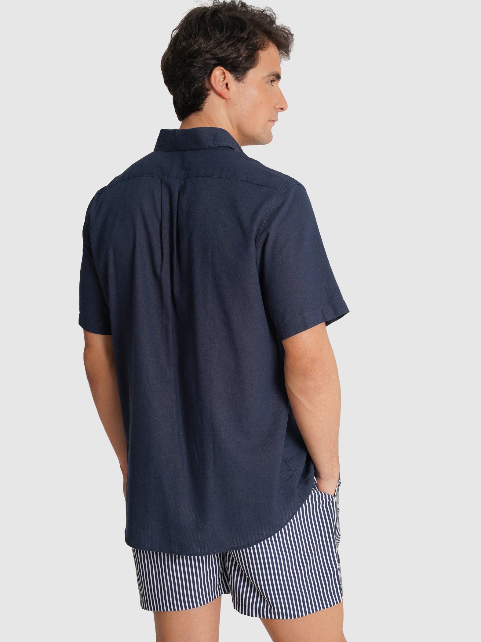 CAMISA AZUL MANGA COMPRIDA REGULAR FIT MR. BLUE