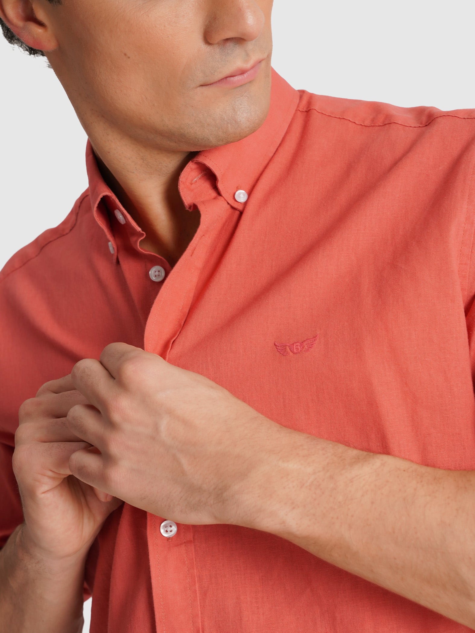 CAMISA ROSA MANGA COMPRIDA REGULAR FIT MR. BLUE