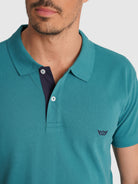 POLO PIQUET VERDE MANGA CURTA REGULAR FIT MR. BLUE
