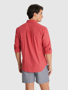 CAMISA VERMELHA MANGA COMPRIDA REGULAR FIT MR. BLUE