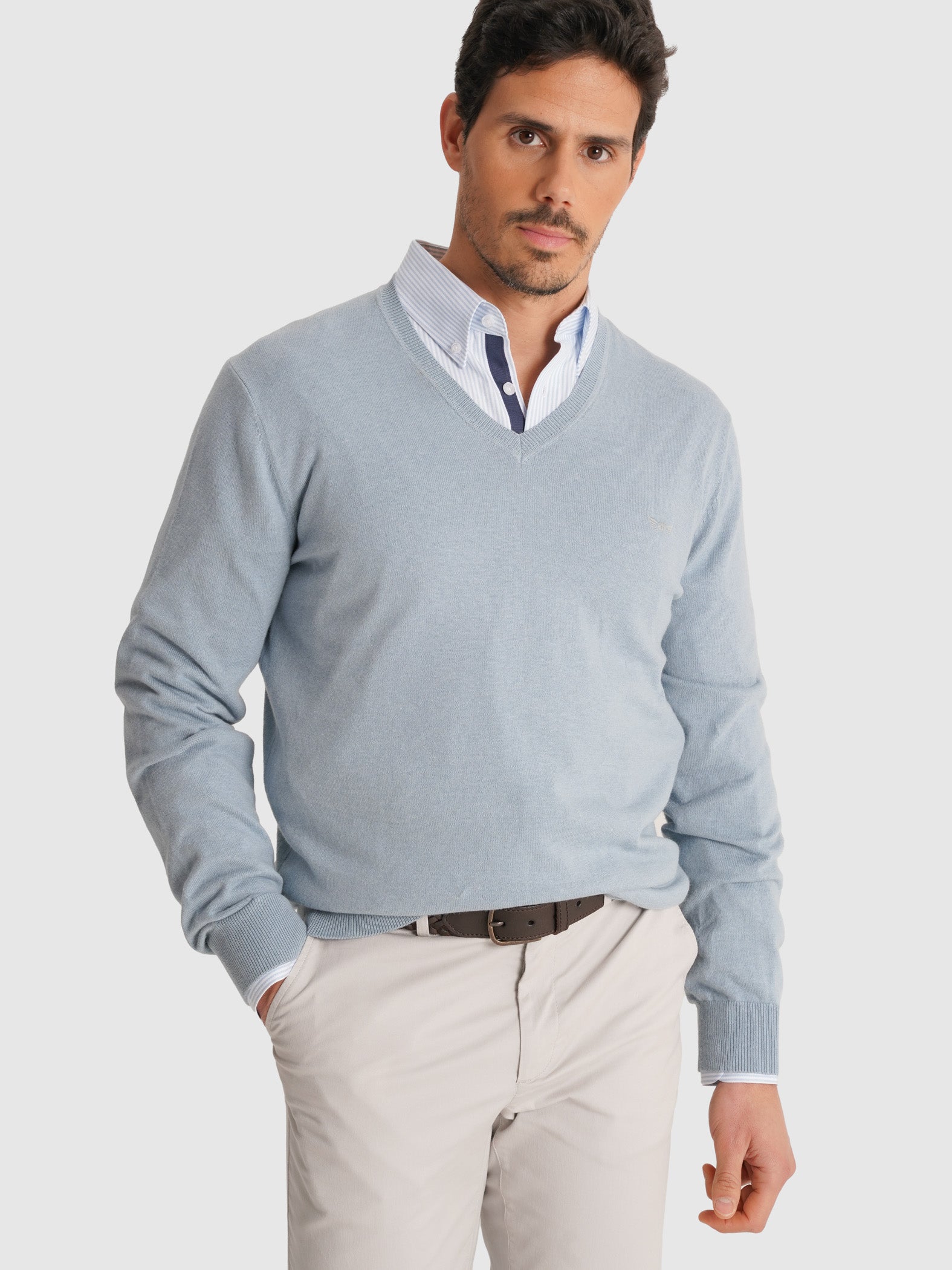 PULLOVER AZUL REGULAR FIT MR. BLUE