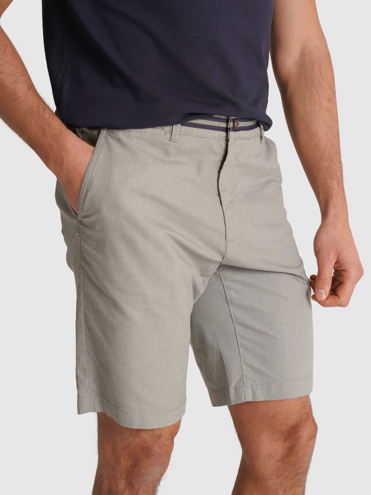 BERMUDA CHAMBRAY VERDES REGULAR FIT MR. BLUE