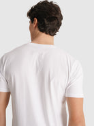 T-SHIRT BRANCA MANGA CURTA REGULAR FIT MR. BLUE