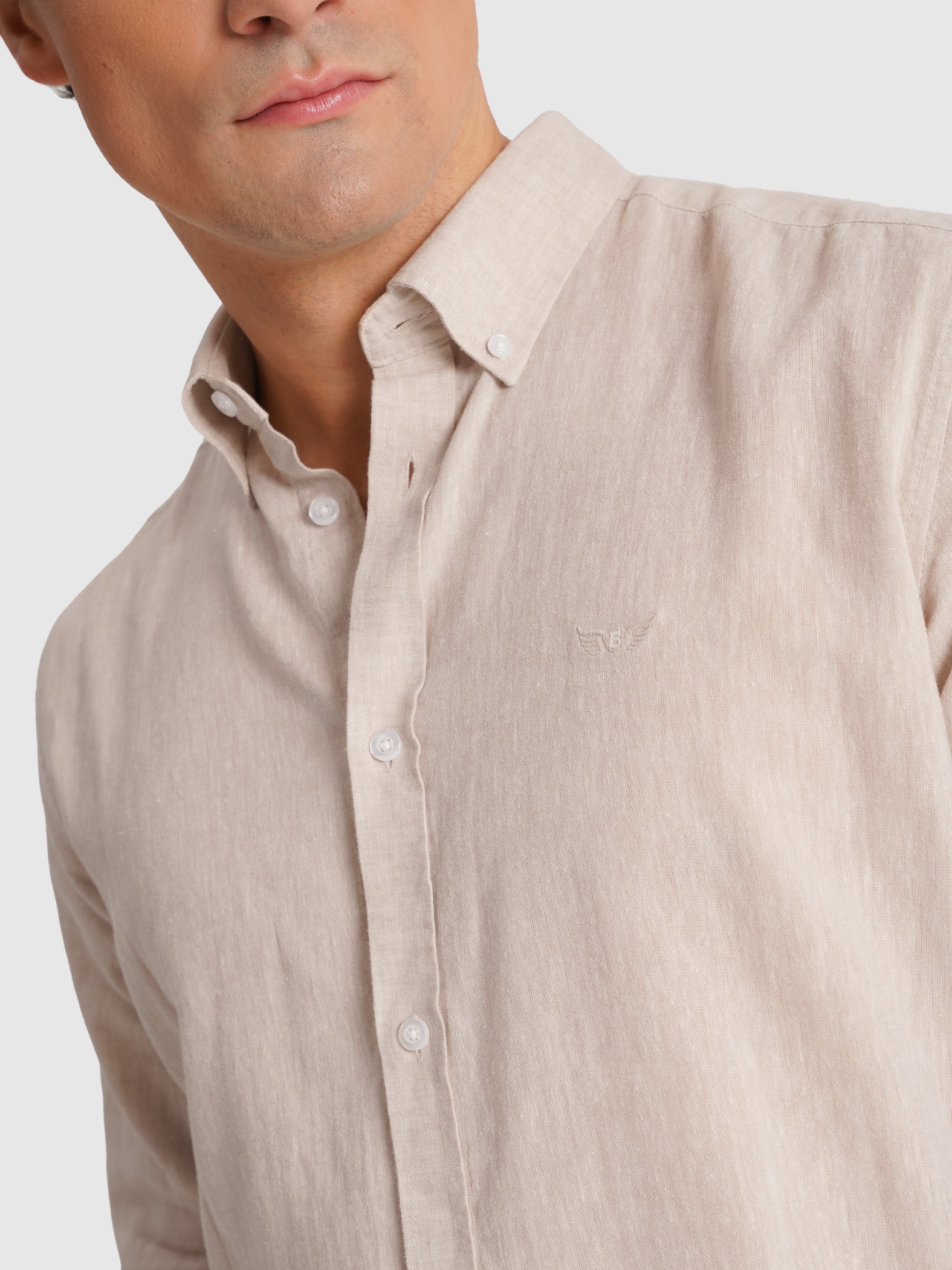 CAMISA CRU MANGA COMPRIDA REGULAR FIT MR. BLUE