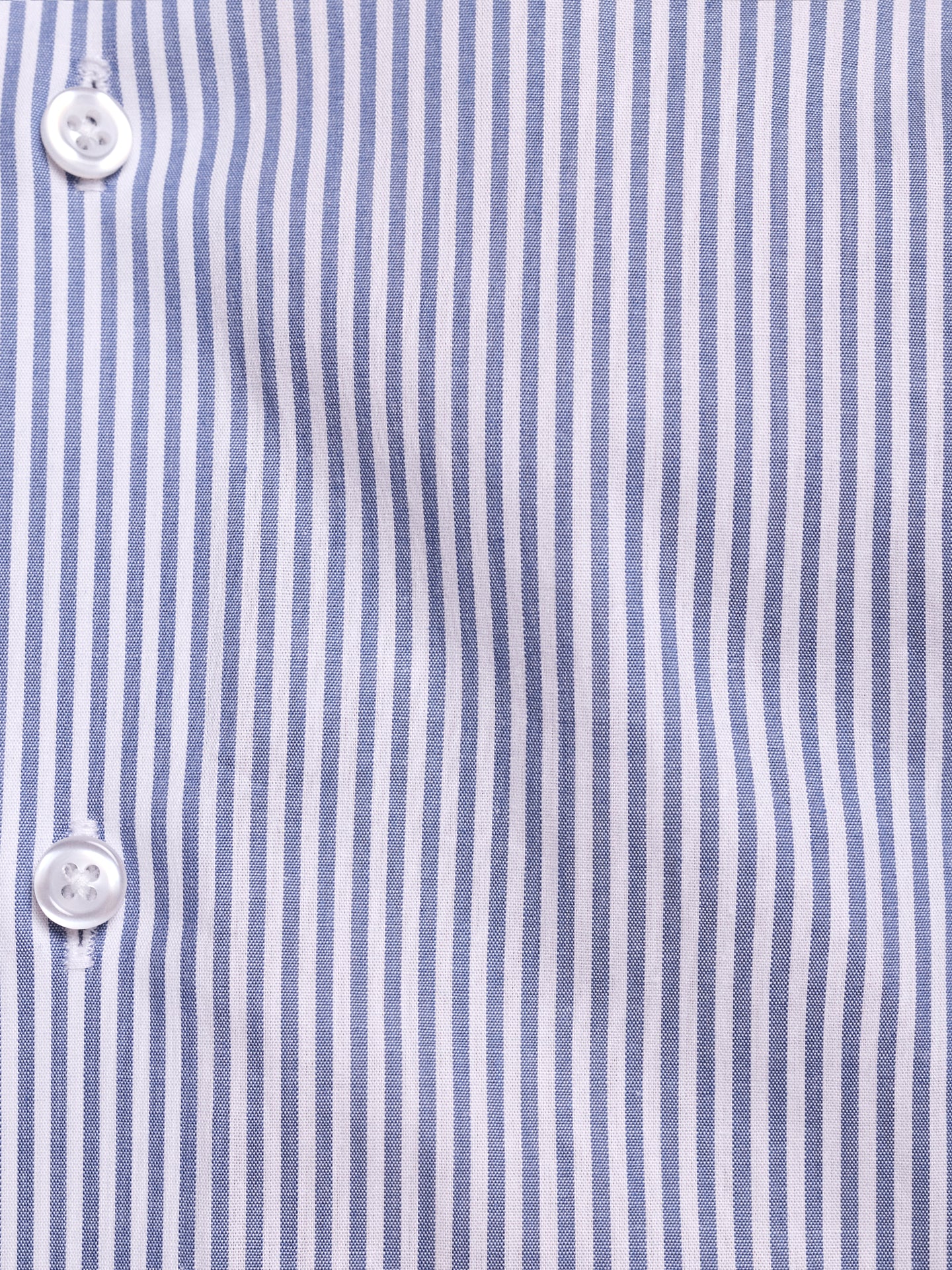 Camisa Algodão Azul Manga Comprida Classic Fit Mr. Blue