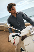 CAMISA CINZENTA MANGA COMPRIDA TAILORED FIT MARK BELLUCCI