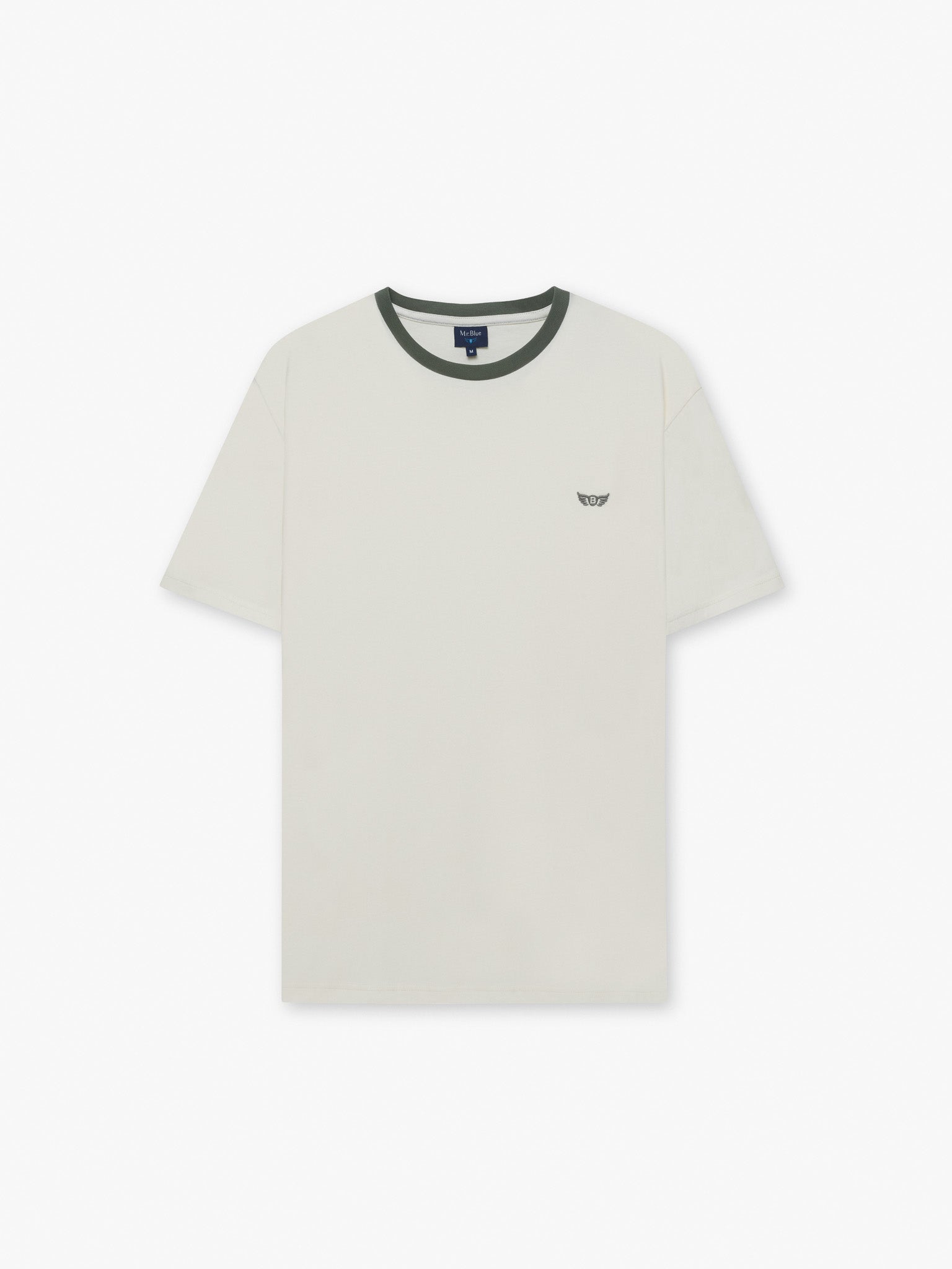 CAMISETA BLANCA MANGA CORTA REGULAR FIT MR. AZUL