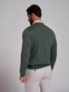 PULLOVER ALGODÃO VERDE MANGA COMPRIDA REGULAR FIT MR. BLUE