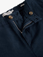 PANTALÓN LINO AZUL REGULAR FIT MARK BELLUCCI