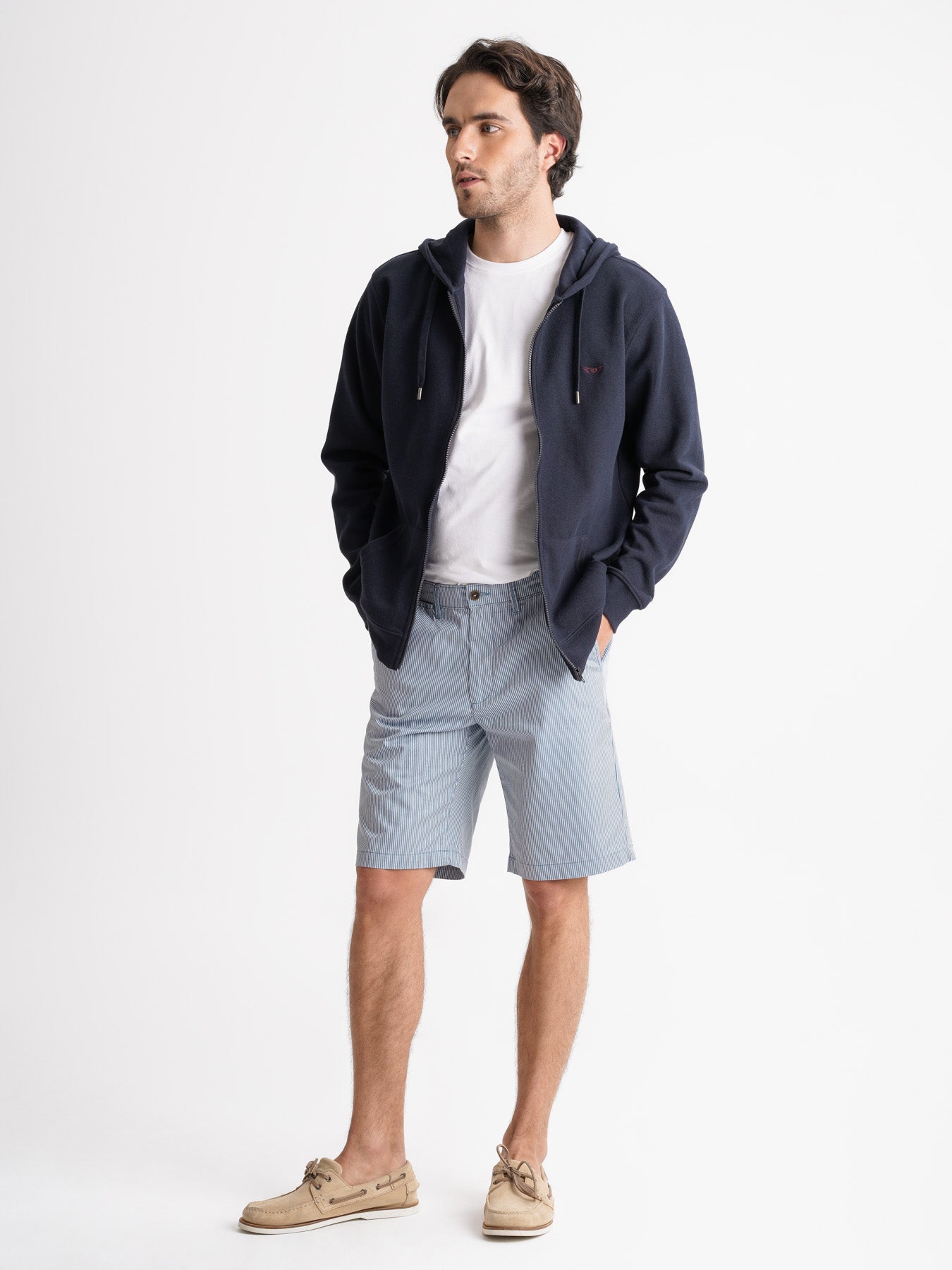 Hoodie Azul Com logo Mr. Blue