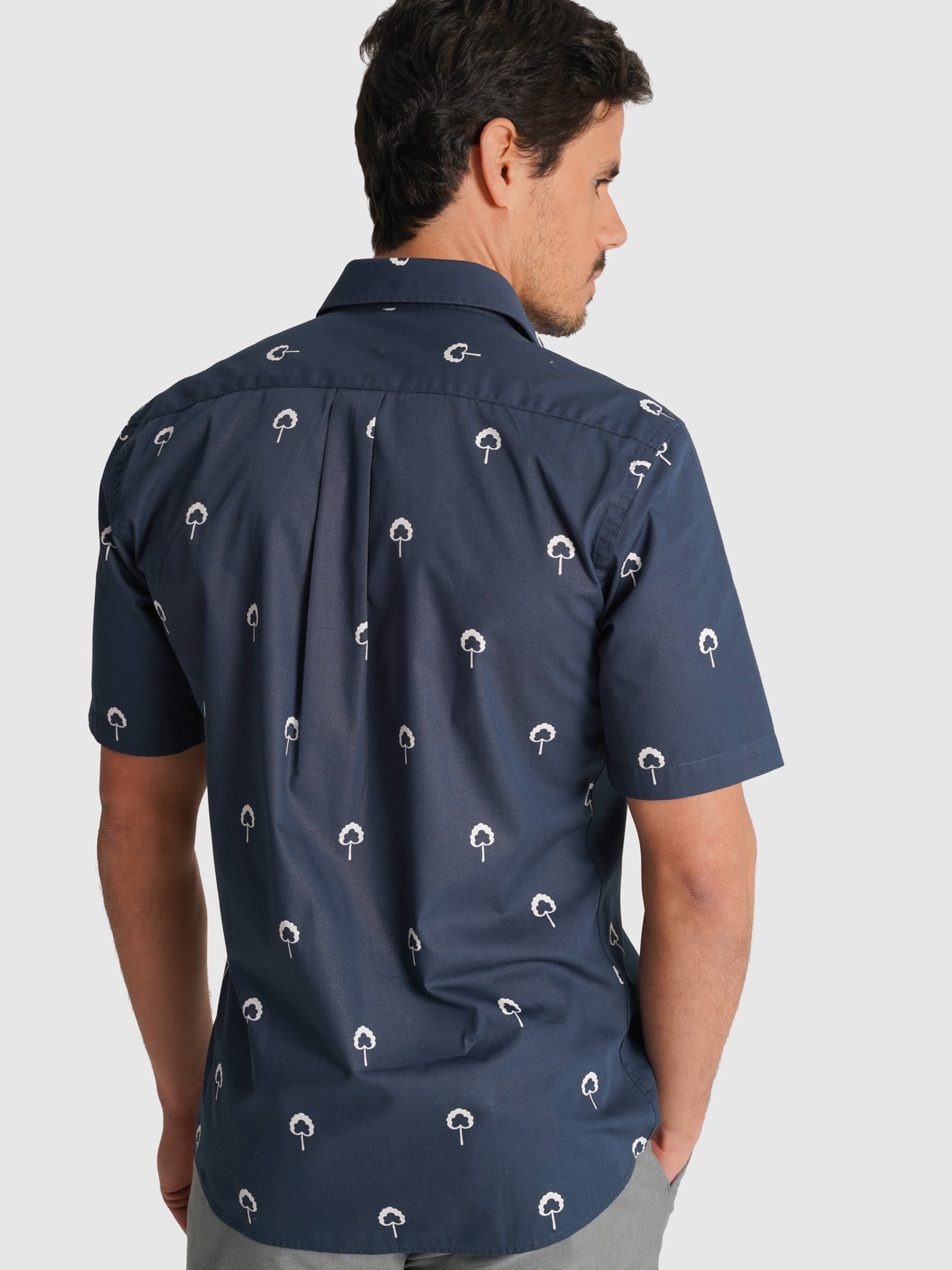 CAMISA AZUL MANGA CURTA REGULAR FIT MR. BLUE