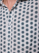 CAMISA LINHO AZUL MANGA CURTA REGULAR FIT MR. BLUE