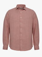 Camisa Tailored Fit Linho Rosa Mr. Blue