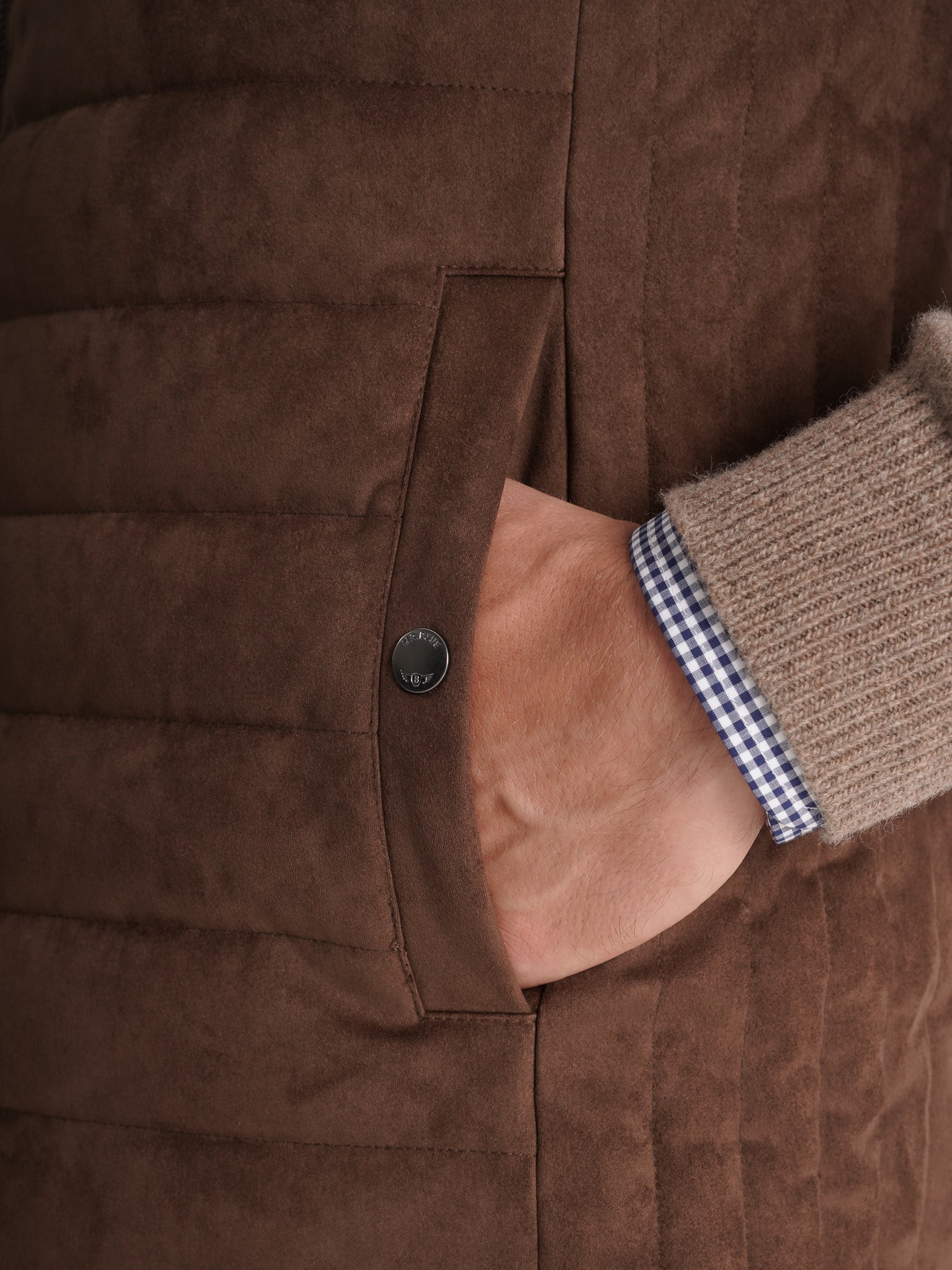 Blusão Castanho Regular Fit Mr. Blue