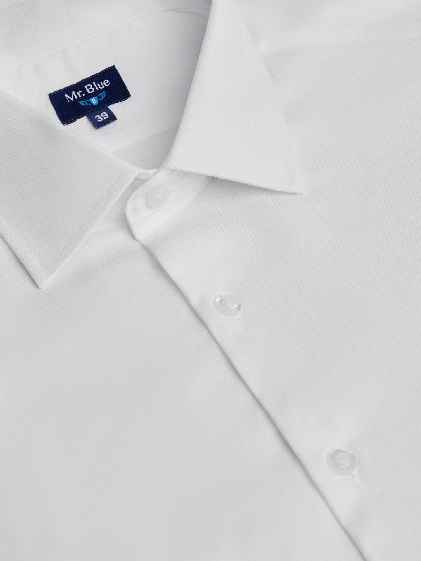 CAMISA BLANCA CLASSIC FIT MR. AZUL