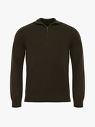 GREEN MERINO WOOL PULLOVER LONG SLEEVE REGULAR FIT MARK BELLUCCI