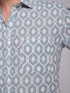 CAMISA LINO AZUL MANGA CORTA REGULAR FIT MR. AZUL
