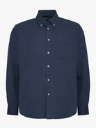 BLUE REGULAR FIT MR SHIRT. BLUE