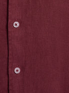 CAMISA LINHO BORDEAUX MANGA COMPRIDA TAILORED FIT MARK BELLUCCI