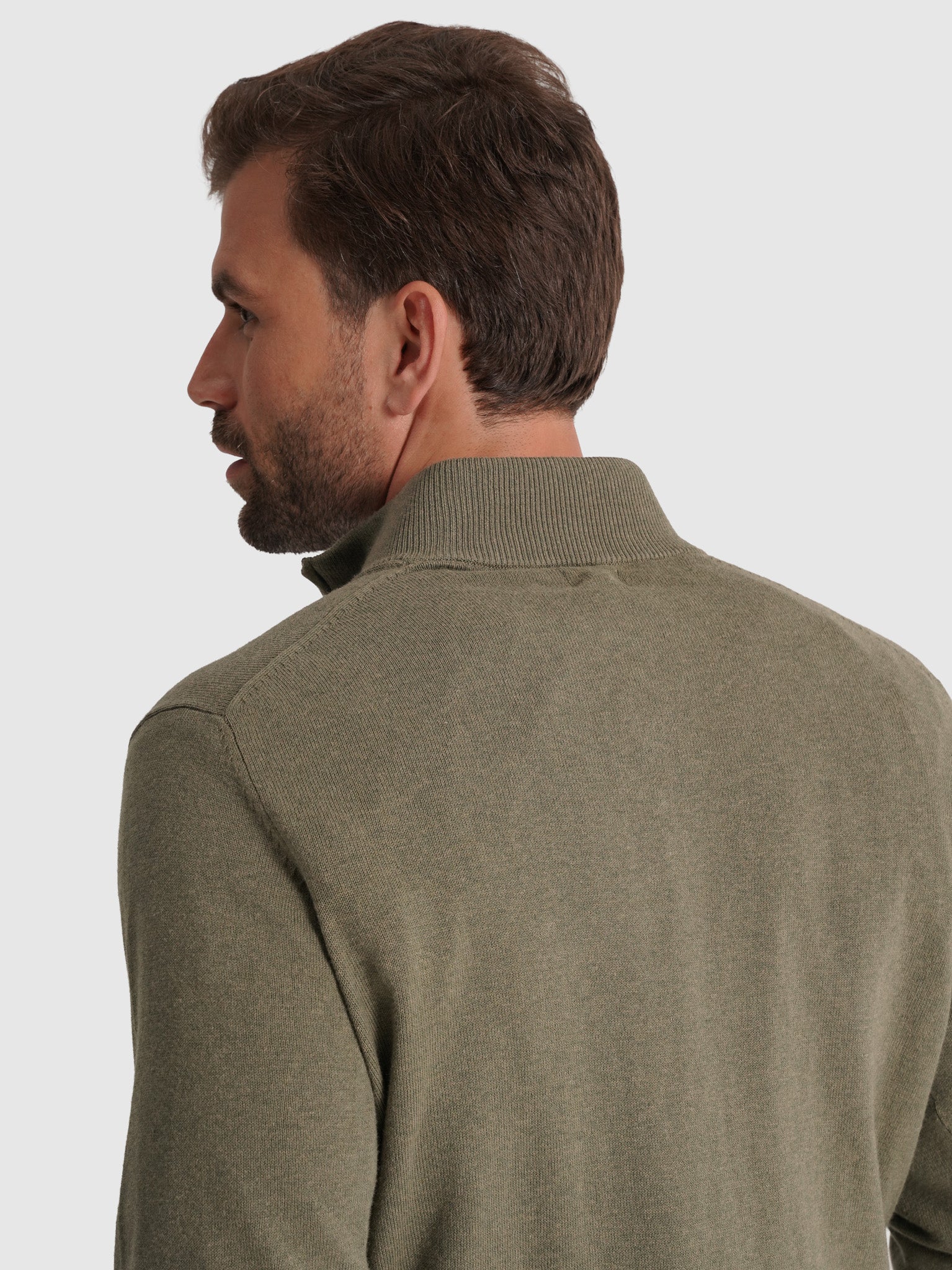 Pullover Caxemira Verde Manga Comprida Regular Fit Mr. Blue