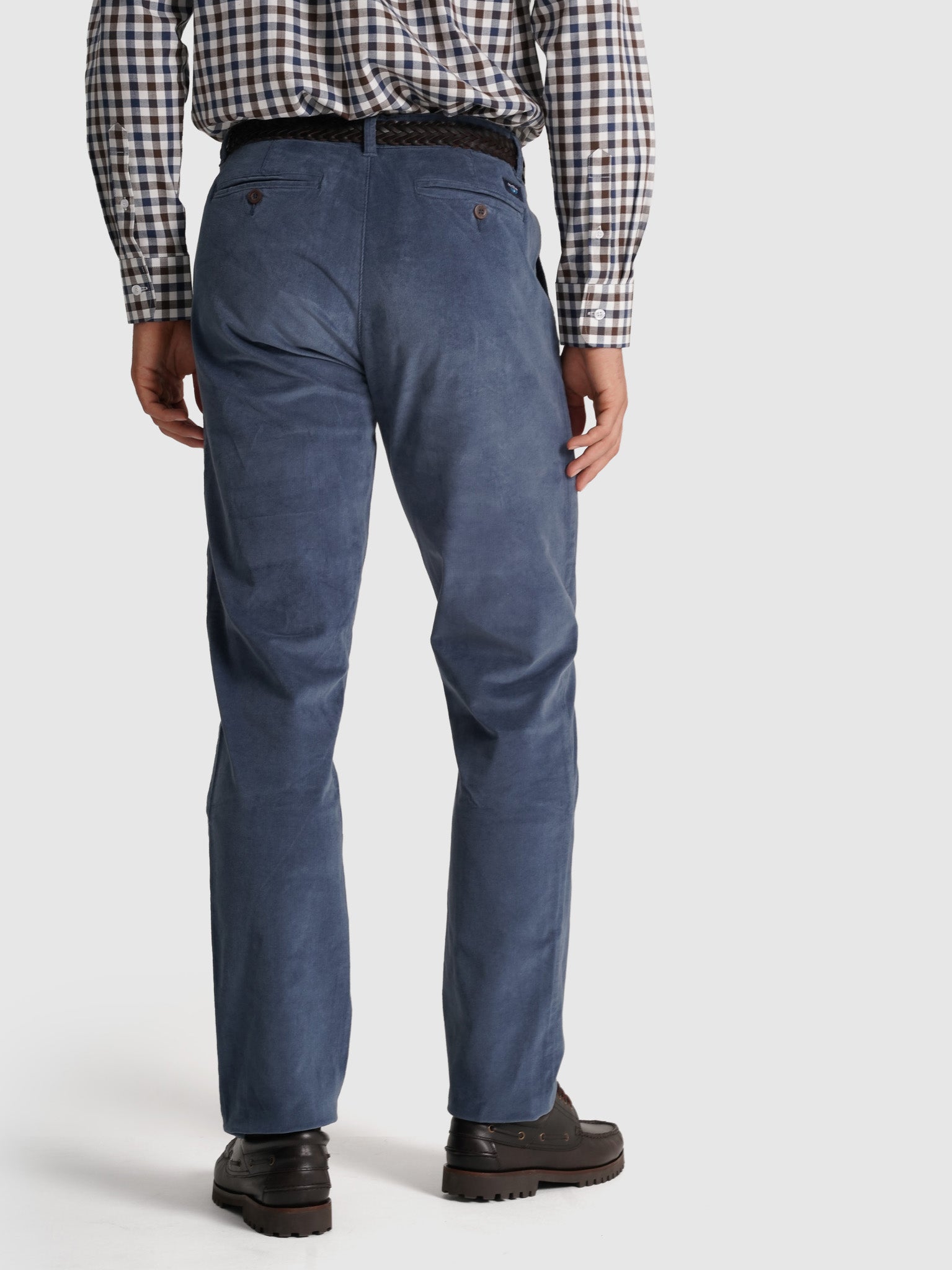 Calça Algodão Azuis Regular Fit Mr. Blue