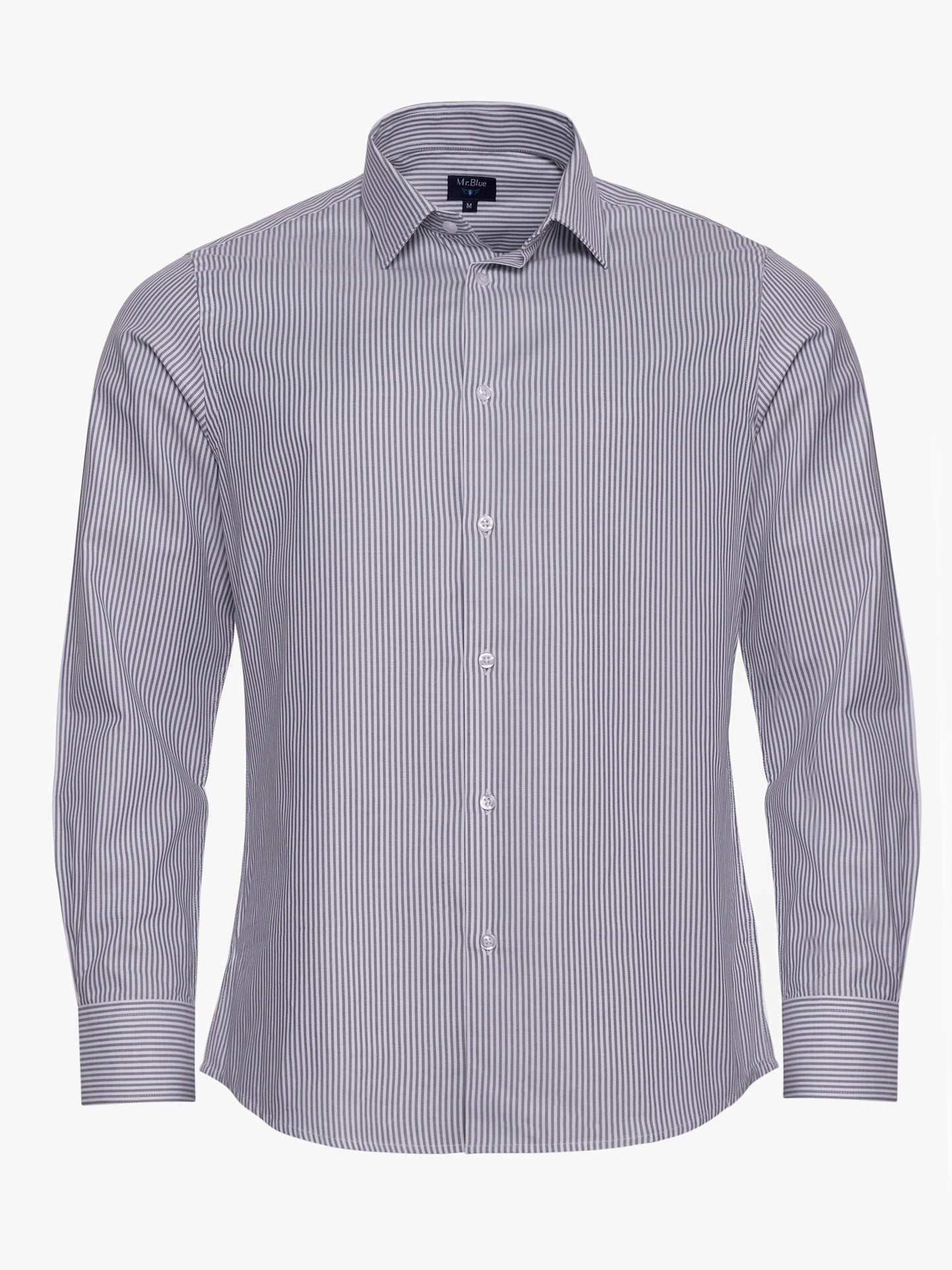 CAMISA CINZENTA SLIM FIT MR. BLUE
