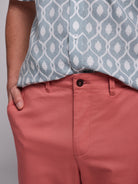 CALÇAS ALGODÃO ROSAS REGULAR FIT MR. BLUE