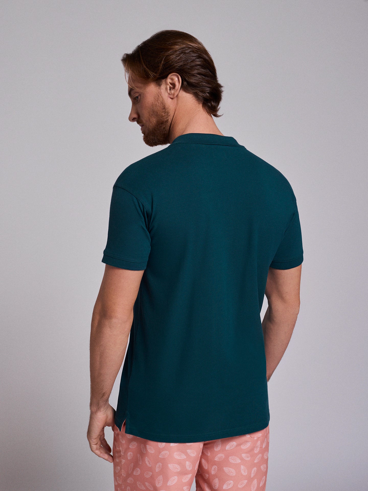 Polo Verde Manga Curta Regular Fit Mr. Blue