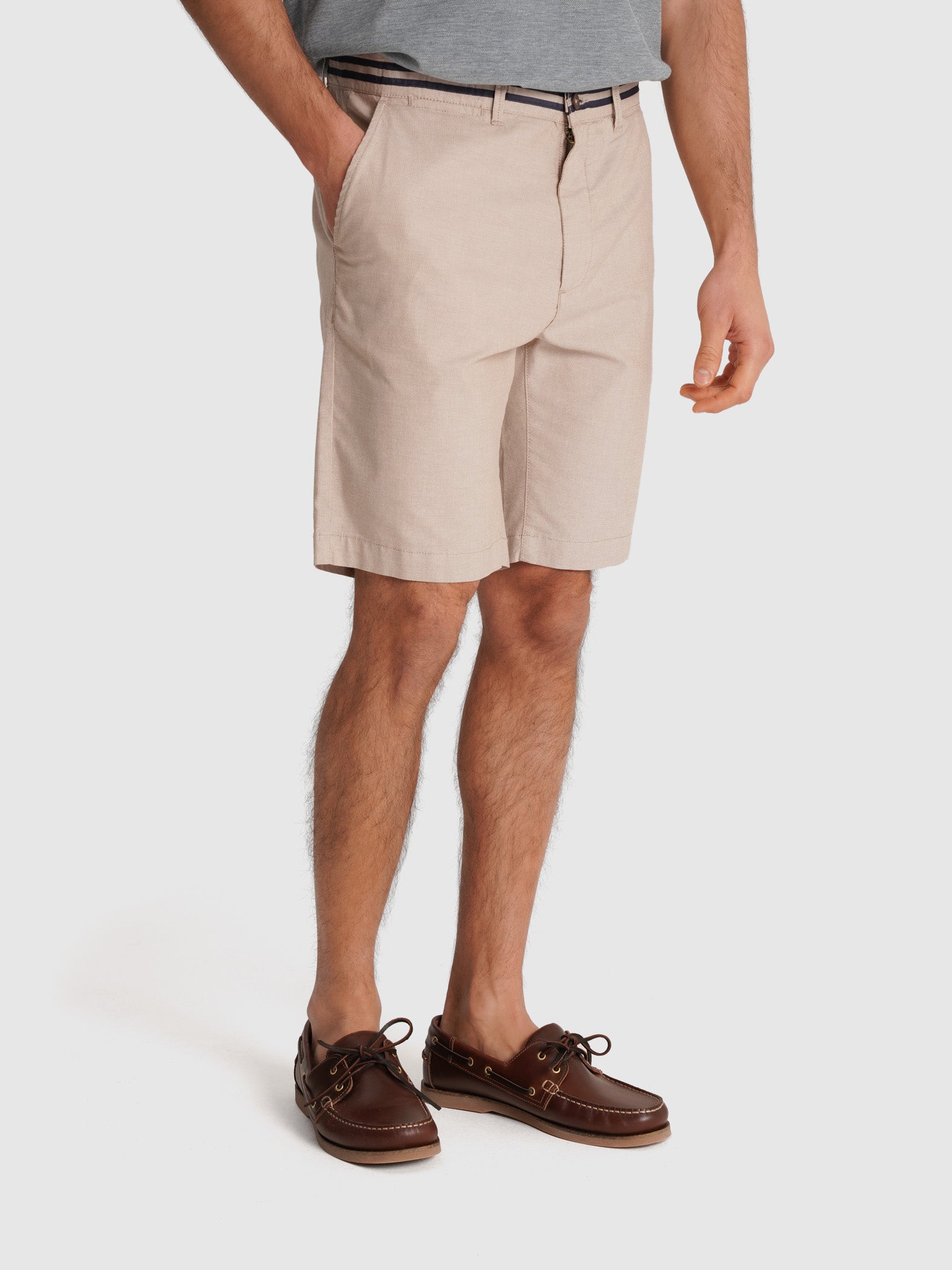 BERMUDA CHAMBRAY BEGES REGULAR FIT MR. BLUE