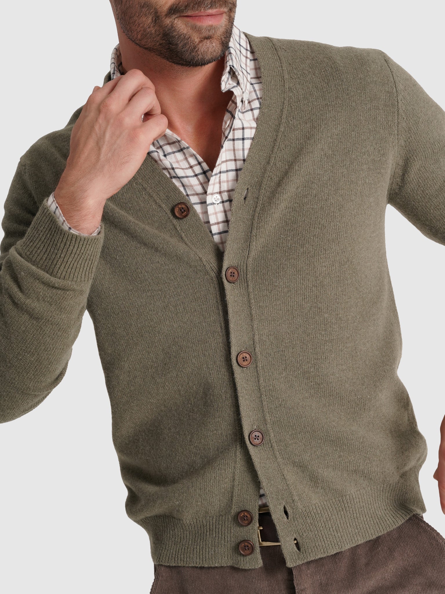 Pullover Lã Verde Manga Comprida Regular Fit Mr. Blue