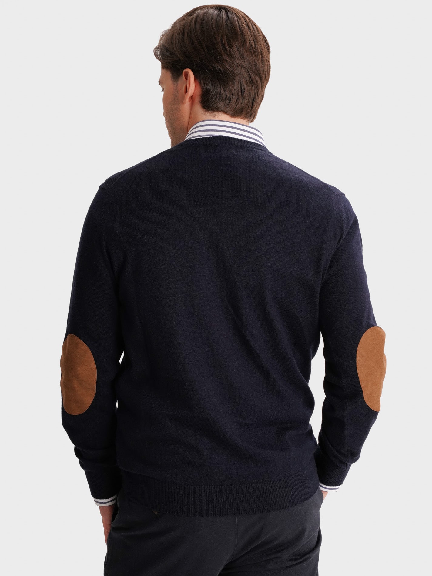 JERSEY DELGADO AZUL CON CODERAS MR REGULAR FIT. AZUL