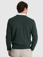 Pullover Lã Verde Manga Comprida Regular Fit Mr. Blue