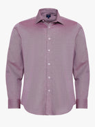 Camisa Algodão Vermelha Manga Comprida Slim Fit Mr. Blue