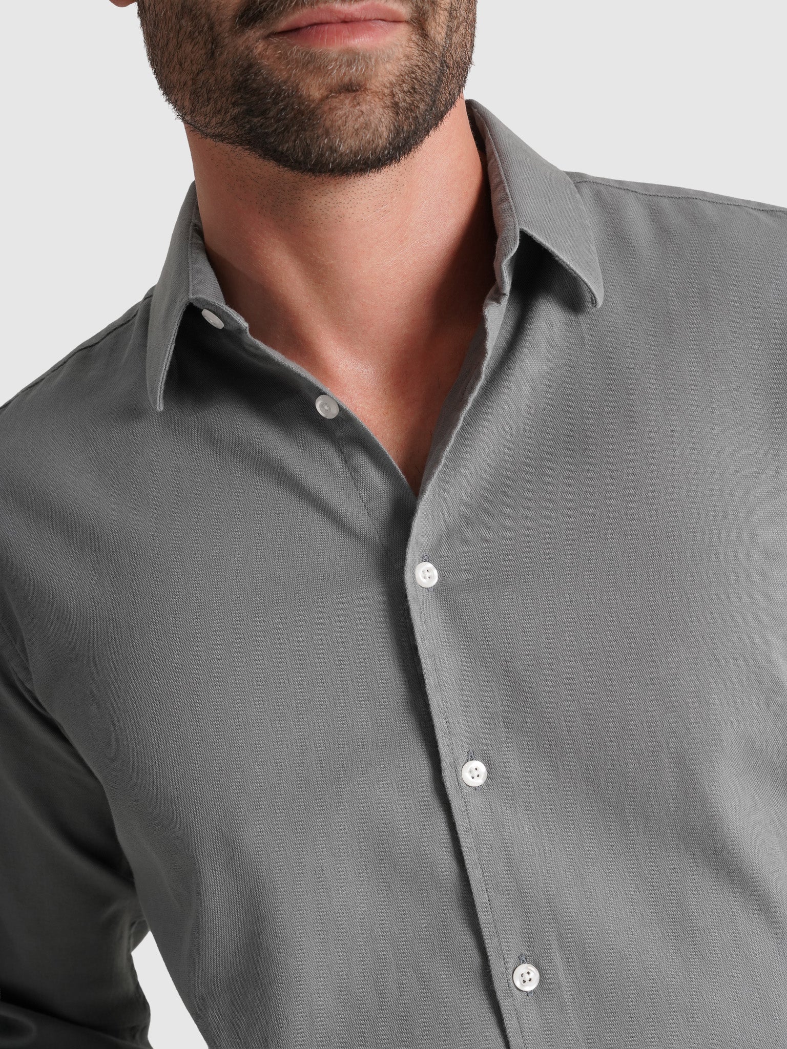 Camisa Algodão Verde Manga Comprida Regular Fit Mr. Blue