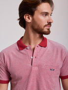 Polo Vermelho Manga Curta Regular Fit Mr. Blue