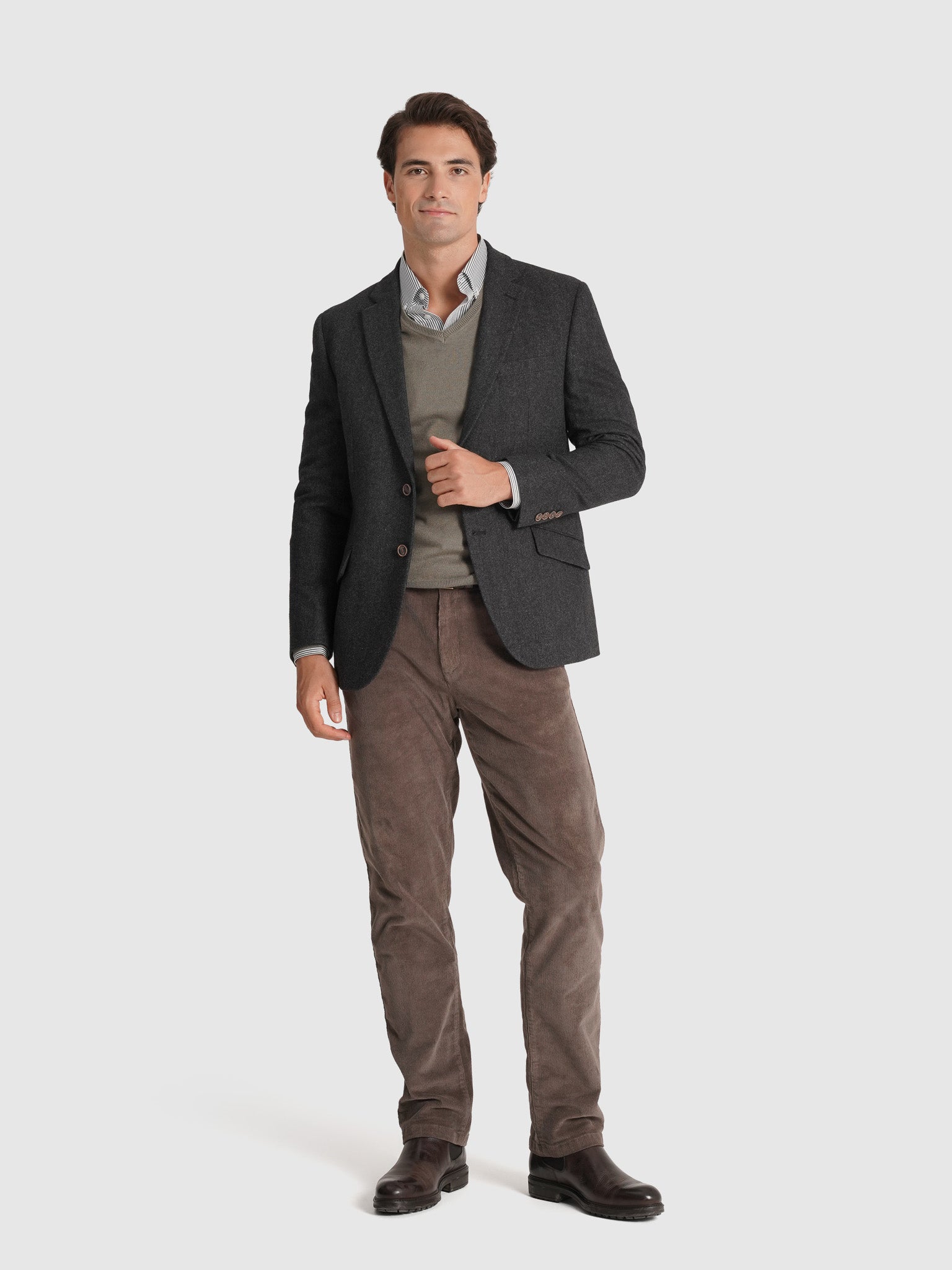 Blazer Cinzento Regular Fit Mr. Blue