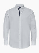 WHITE SLIM FIT MR SHIRT. BLUE