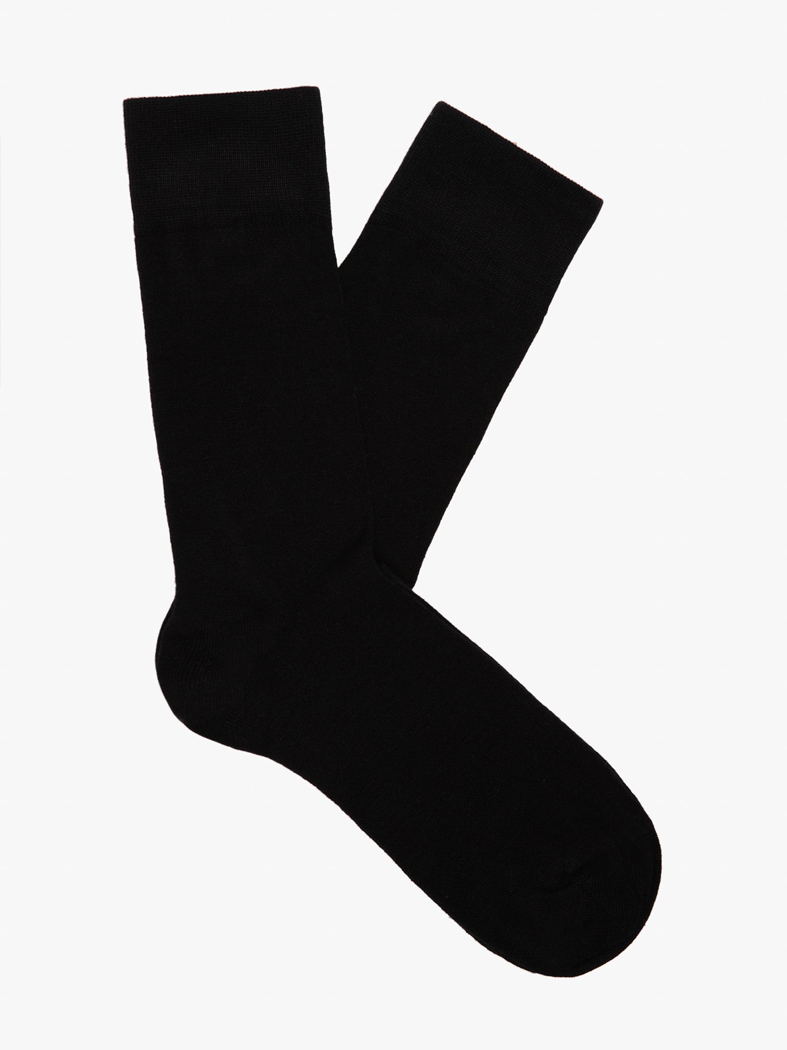 Meias Pretas Regular Fit Mr. Blue