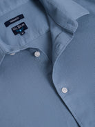 Camisa Algodão Azul Manga Comprida Tailored Fit Mr. Blue