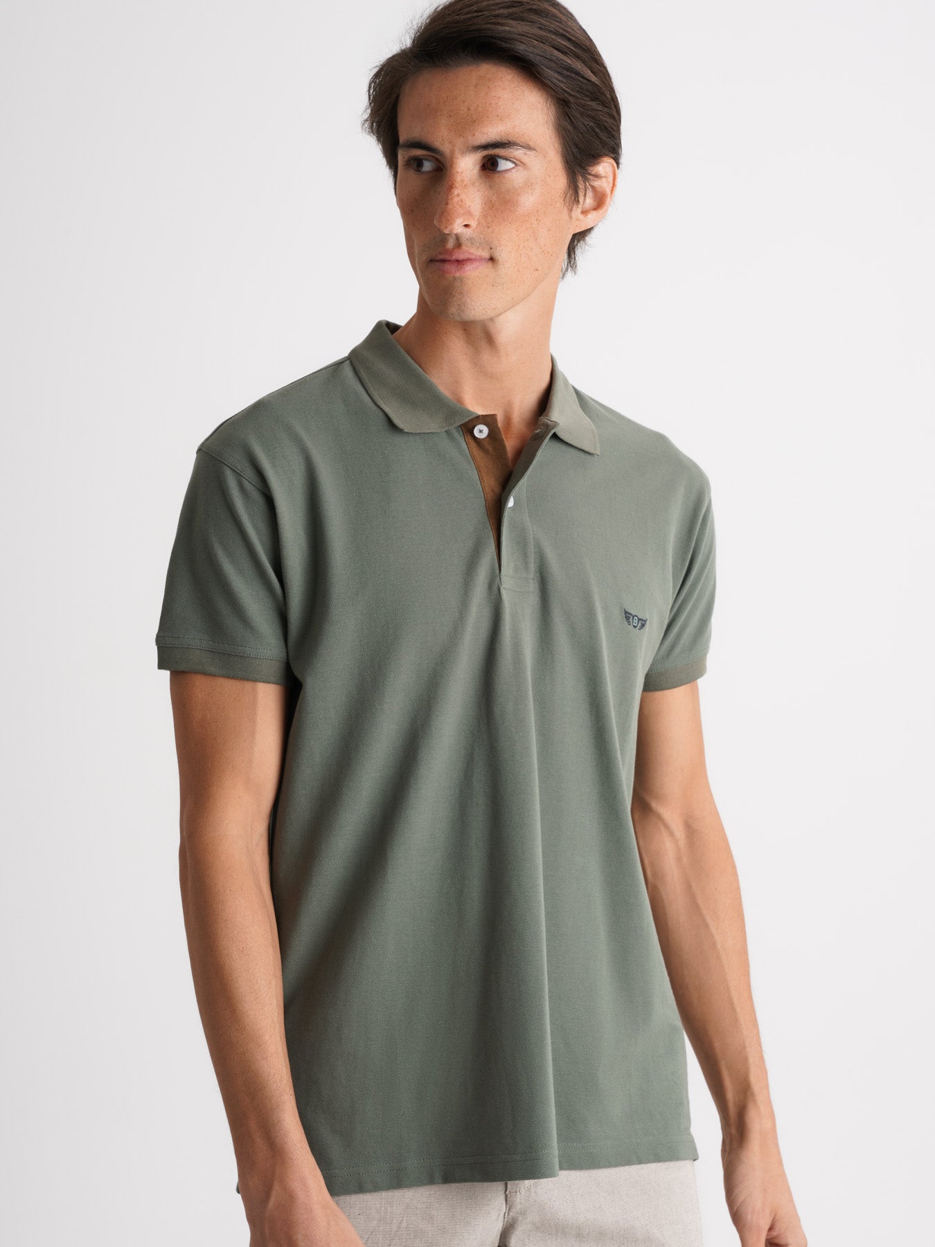 Polo Regular Fit Piquet Verde Mr. Blue