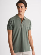 Polo Regular Fit Piquet Verde Mr. Blue