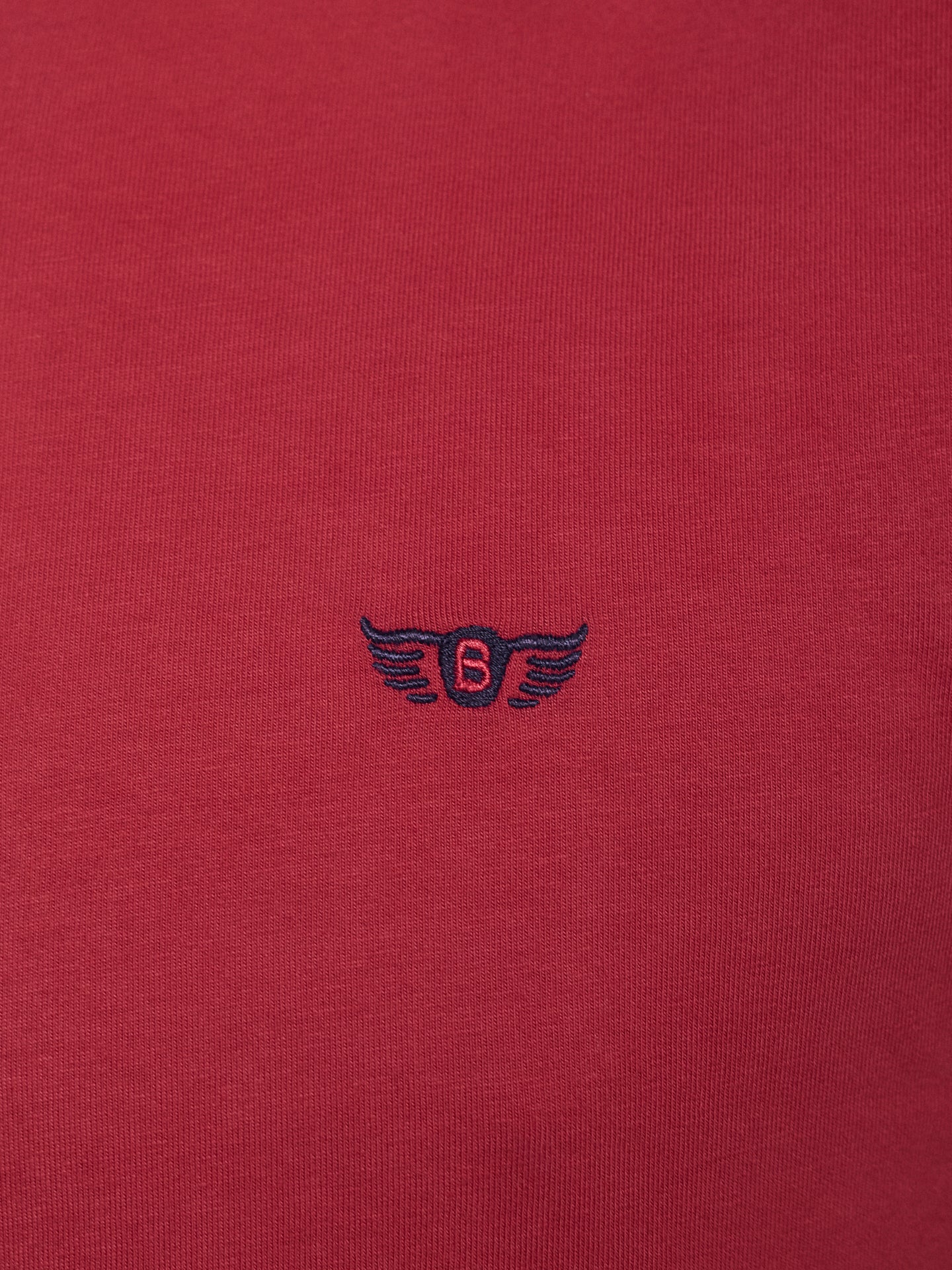 T-SHIRT ALGODÃO VERMELHA MANGA CURTA REGULAR FIT MR. BLUE