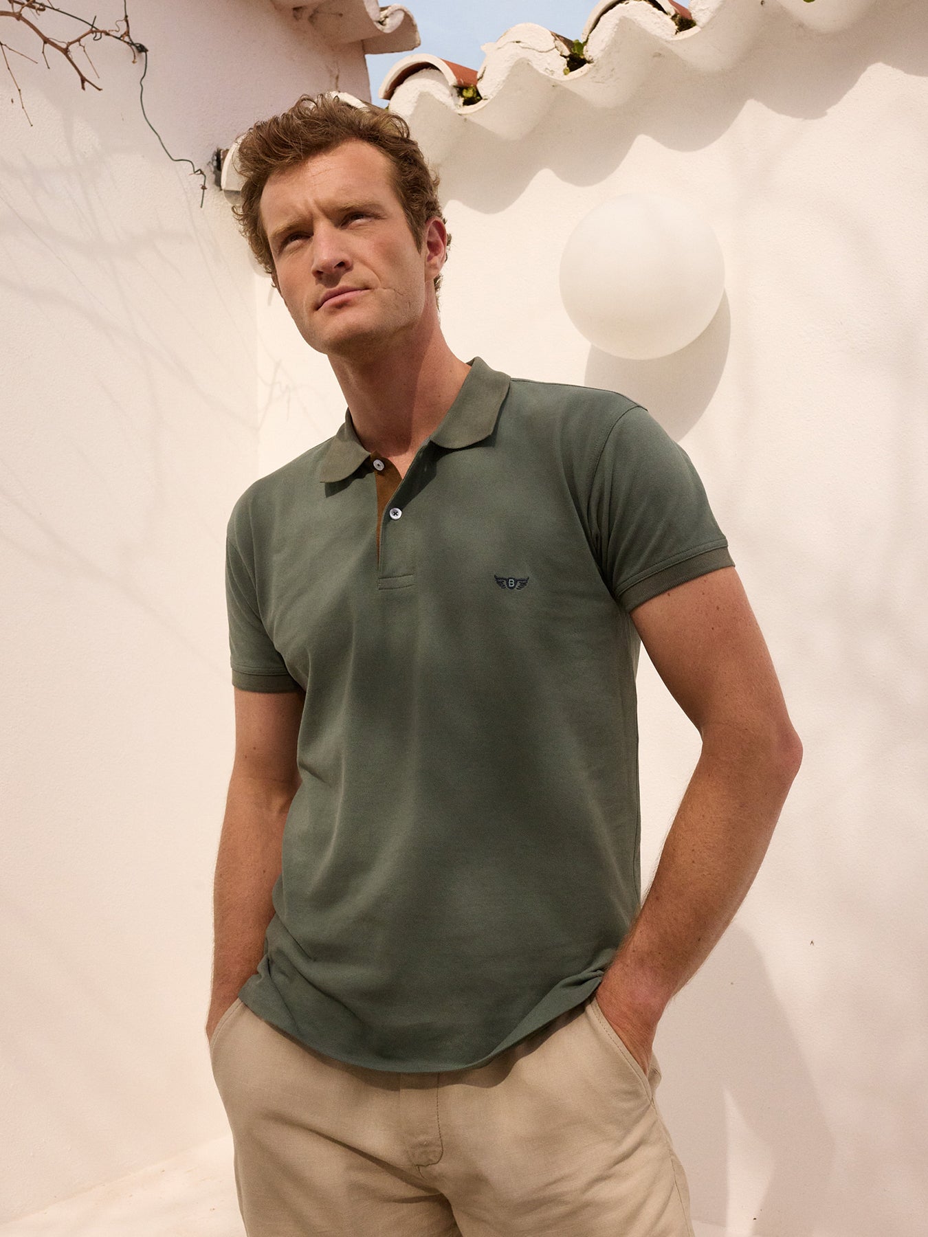 Polo Regular Fit Piquet Verde Mr. Blue