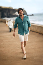 CAMISA VERDE MANGA COMPRIDA TAILORED FIT MARK BELLUCCI