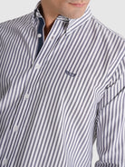 Camisa Algodão Azul Manga Comprida Regular Fit Mr. Blue