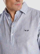 CAMISA AZUL MANGA COMPRIDA REGULAR FIT MR. BLUE