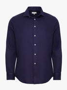 CAMISA REGULAR FIT MANGA LARGA AZUL MARK BELLUCCI