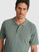 POLO PIQUET VERDE MANGA CURTA TAILORED FIT MR. BLUE